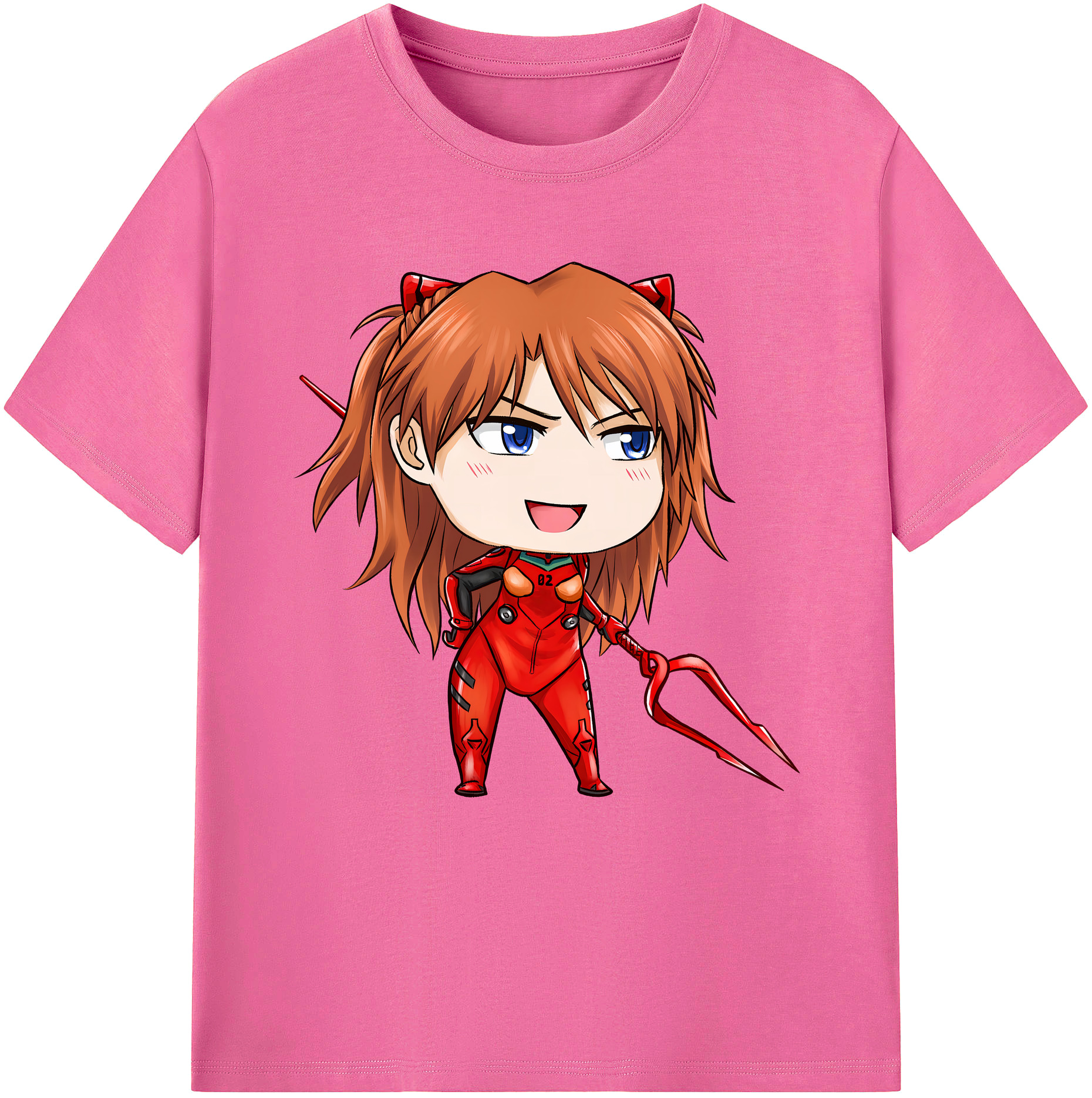 EVA 新世紀エヴァンゲリオン レディースカジュアルプリントTシャツ（綿100％）